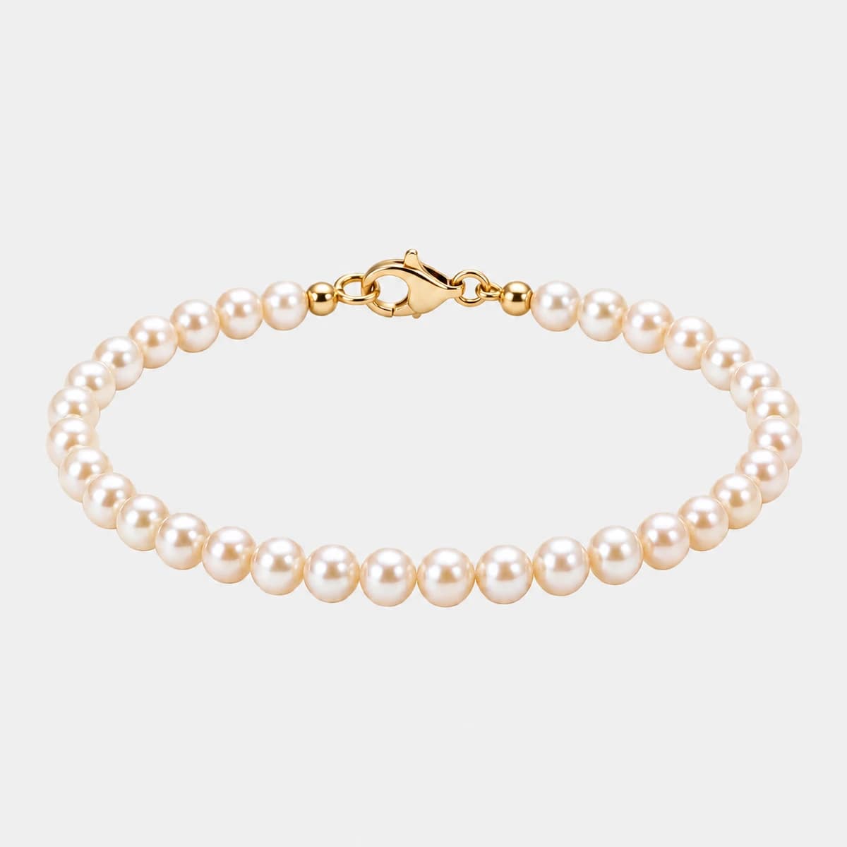 Freshwater Pearl Cord, 14k Solid Gold — close-up detail
