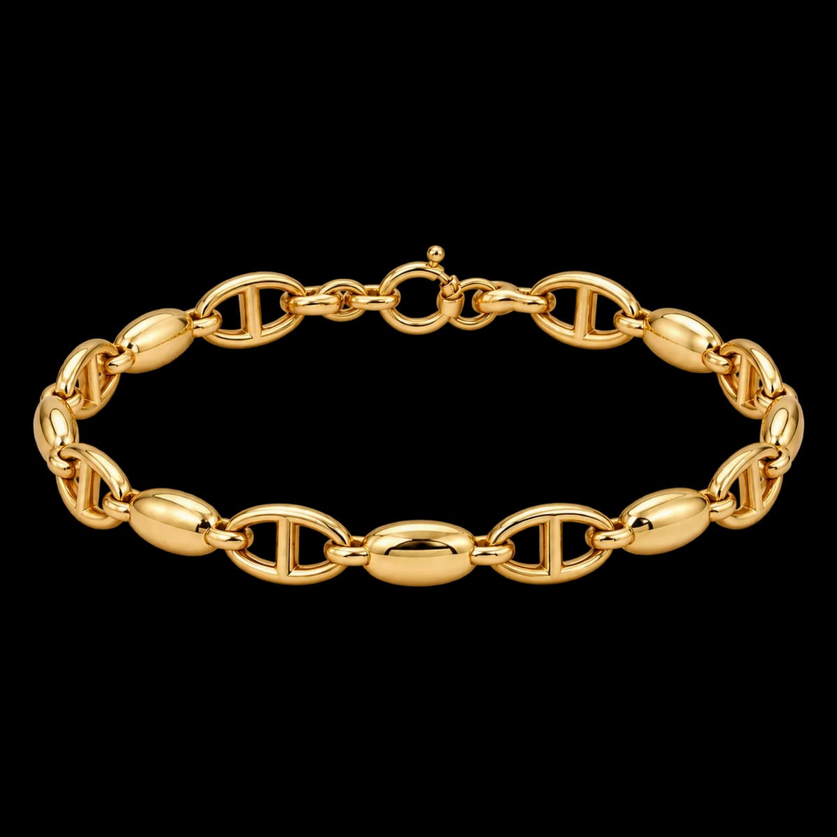 Anchor Link Bracelet, 18k Gold Vermeil — studio view